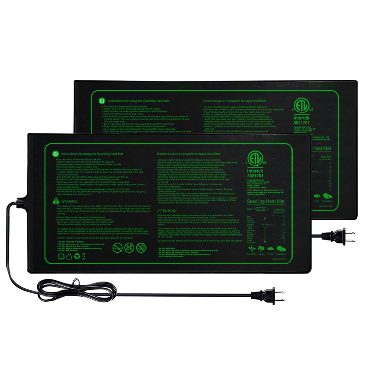 Двух упаковки, 20x10 дюймов, н – обзор и цена Seedling Heat Mat